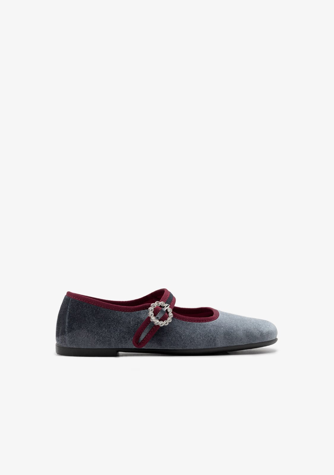 Ballerinas Buckle Grey