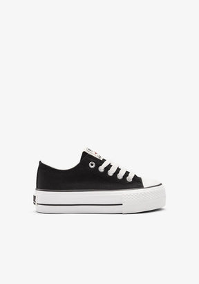 Black Basic Low Sneakers