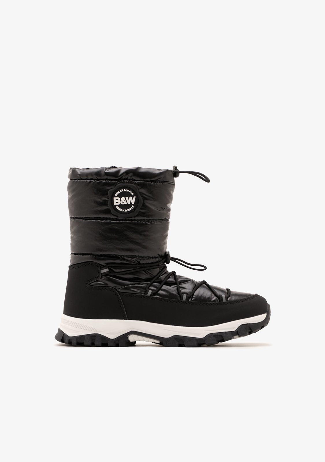 Black Track Padded Boots