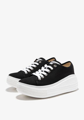 Black / White Rider Platform Sneakers