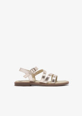 Gold Straps Sandals