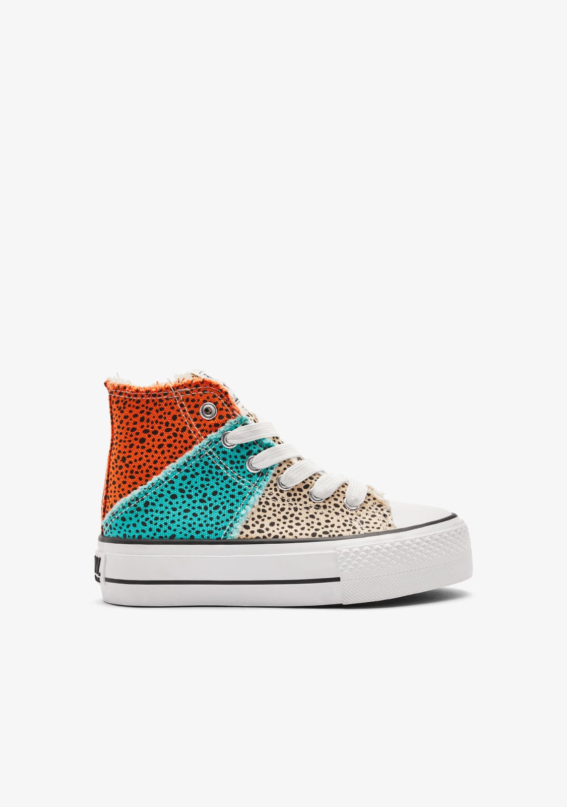 Patchwork Dots High Sneakers