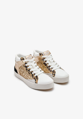 Sneakers Laces Glow Leopard