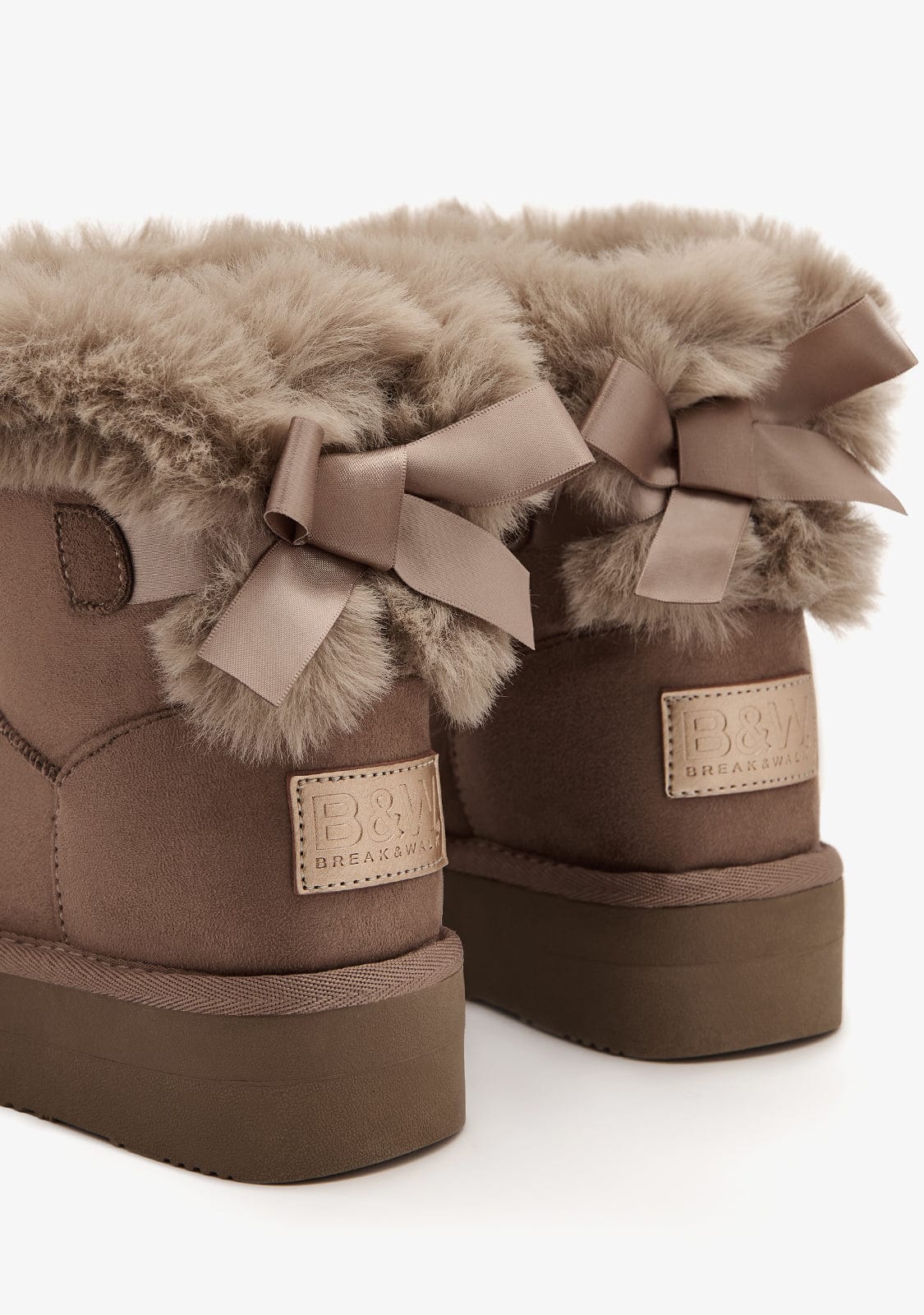 Taupe Fur Australian Boots Water Repellent